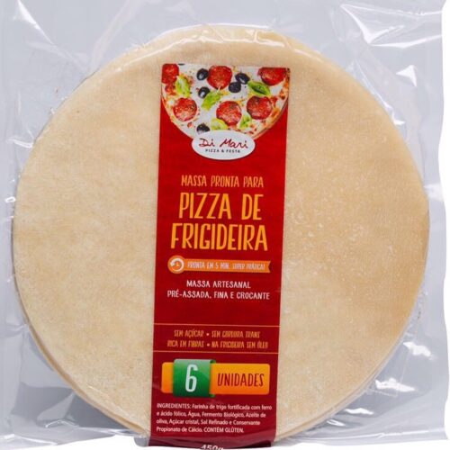 Kit de Massa de Pizza Média  - 6 unidades